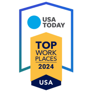USA TODAY Top work places 2024 badge