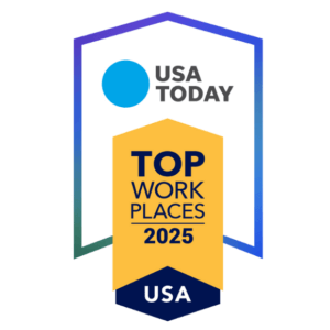 USA TODAY Top work places 2025 badge