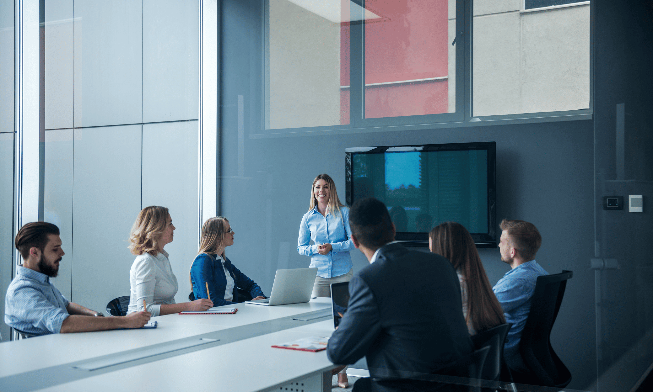 People in a meeting room