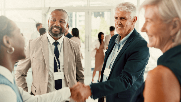 People shaking hands