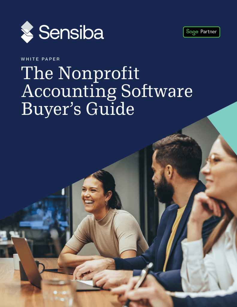 Sage Intacct for Nonprofits Sensiba