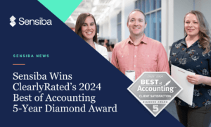 ClearlyRated’s 2024 Best of Accounting 5-Year Diamond Award and our staff