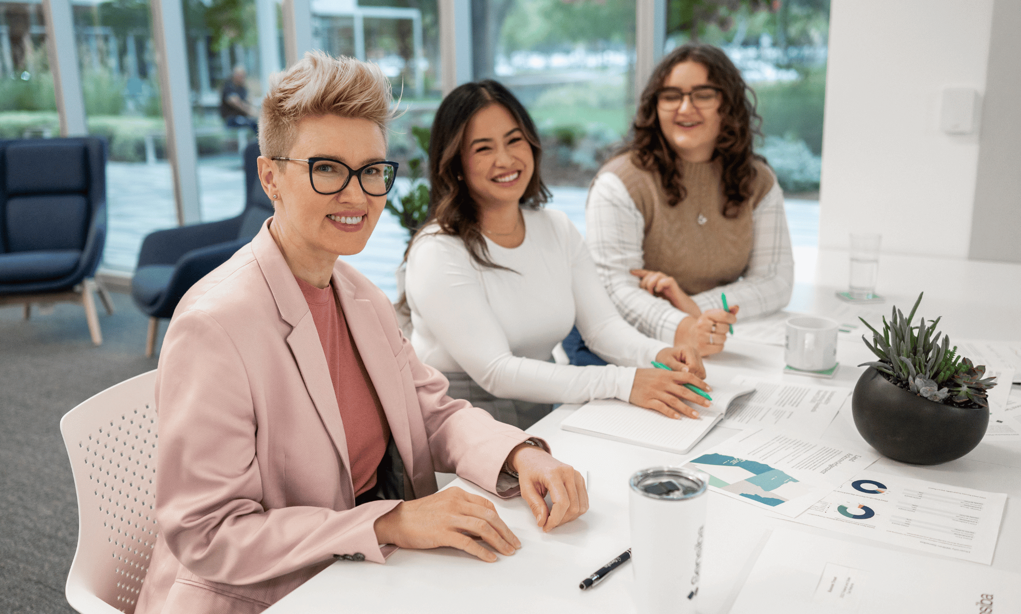 Three sensiba employees smiling