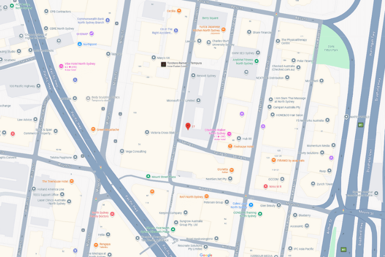Level 17 1 Denison Street North Sydney 2060 map
