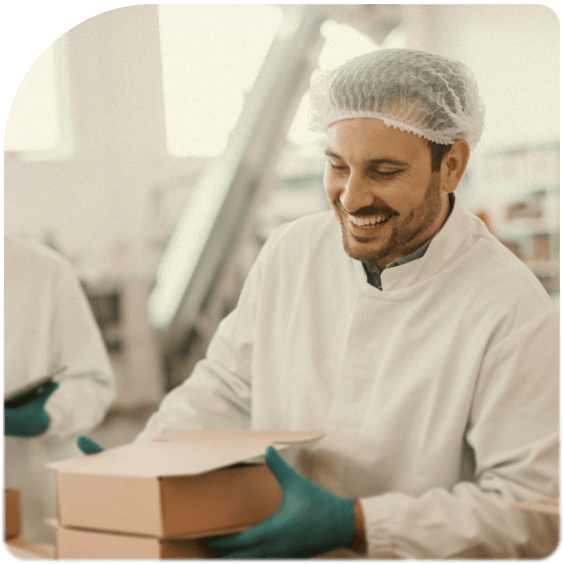A manufacturing and distribution worker.